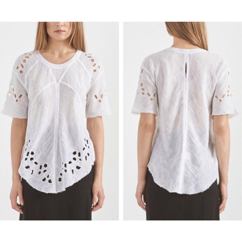 IRO Derwen Eyelet Lace Top